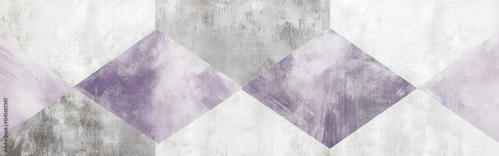 Aufkleber elegant abstract wash with gray and lavender hues creates a tranquil atmosphere in a modern setting