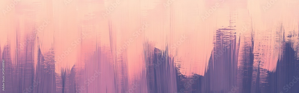 Poster elegant gradient of pencil strokes showcases jagged textures evolving in soft pastel hues at twiligh
