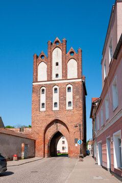 The Stone Gate in Pasłęk, Warmian-Masurian Voivodeship, Poland