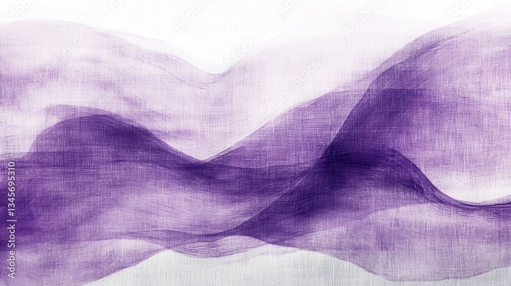 Aufkleber abstract pencil strokes flow from lavender to soft hues reflecting creativity and artistic expressio