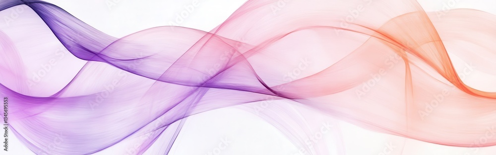 Leinwandbilder Exploration of abstract pencil strokes creating fluid movement and vibrant color interplay in a dynamic composition