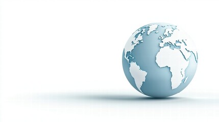 Fototapeta premium globe Global Business and Economy Rotating globe with trade routes and financial data streams, global economy.
