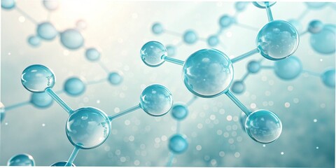 bubbles in the water on white background