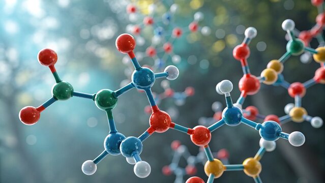 3d render of molecule