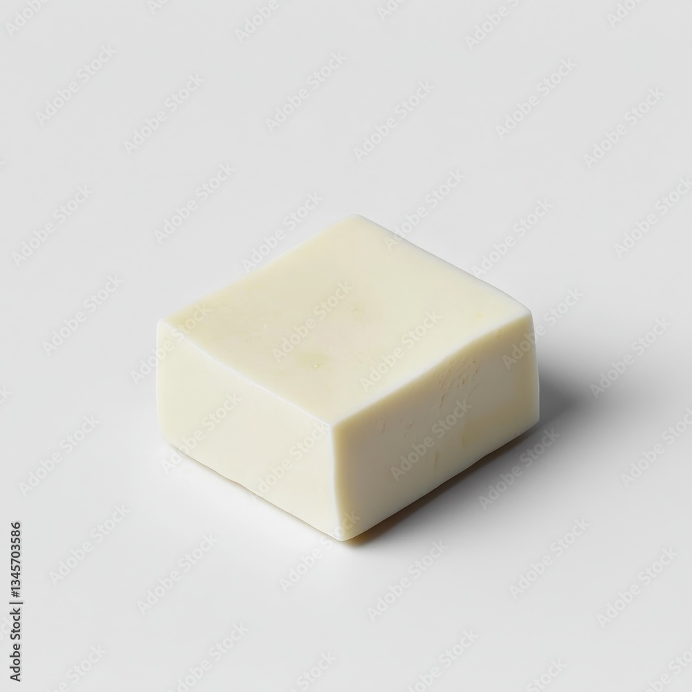 Poster firm smooth tofu on a plain surface perfect for stir-frying or grilling to enhance flavor and textur