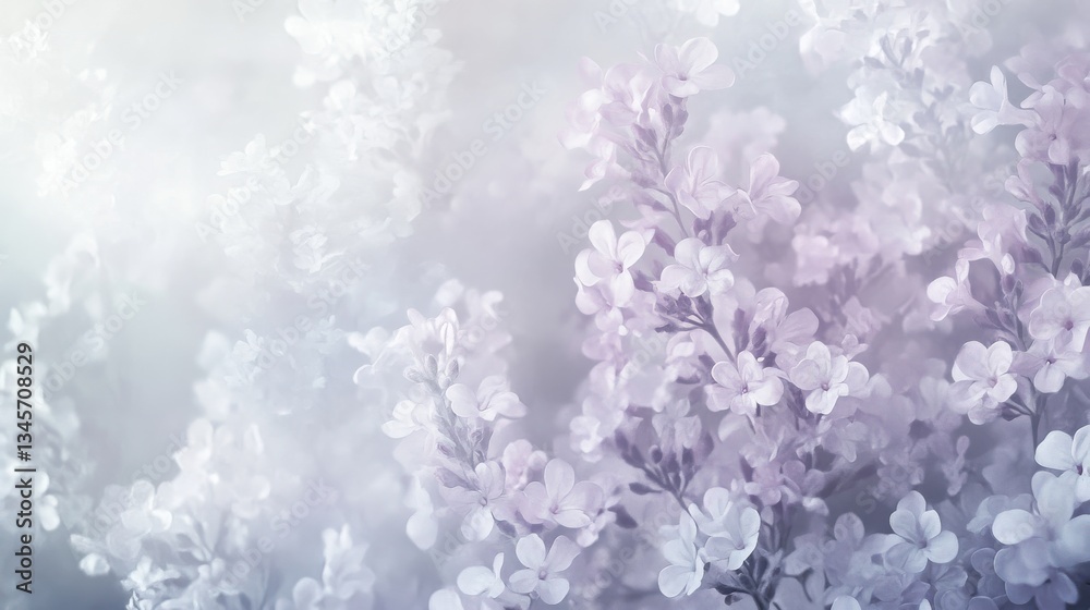 Fototapete pastel lilac background with a soft floral texture illuminated by gentle light in a calming setting