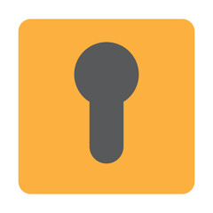 Keyhole Vector Flat Icon Design