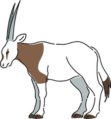 手描きのオリックスのイラスト