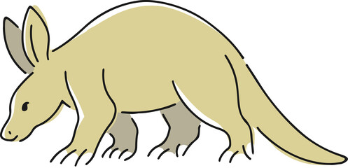 手描きのツチブタのイラスト
