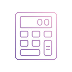 Calculator icon isolated on a white background. Vector illustration.