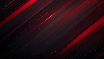 Bold Dark Red and Black Grunge Striped Tech Banner