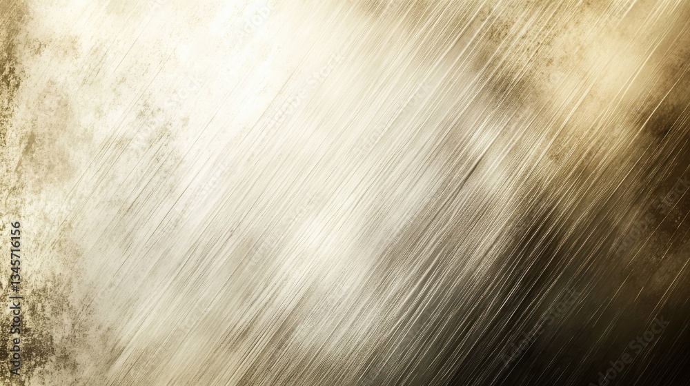 Leinwandbilder brushed metal texture fading from cold to warm tones with subtle gradients in an abstract design