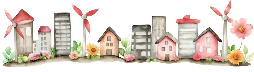 A futuristic city powered by renewable energy, showcasing advanced technology and sustainable architecture.