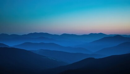 Blue Mountain Range at Twilight