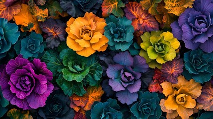 Vibrant Digital Painting of Jewel-Toned Roses AI Generated