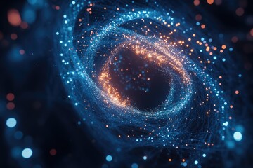 Abstract swirling lights