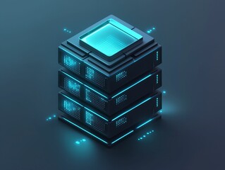 Futuristic Server Stack