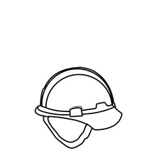 Safety Construction Helmet Outline
