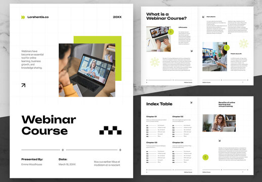 Green And Black Webinar Course