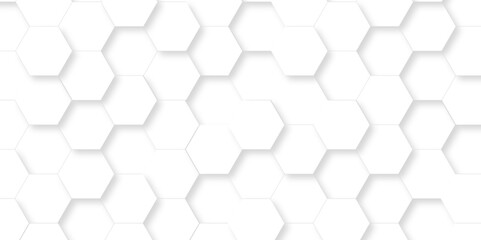 Fototapeta premium White Hexagonal Background. Luxury White Pattern. Vector Illustration. 3D Futuristic abstract honeycomb mosaic white background. geometric mesh cell texture. modern futuristic wallpaper.