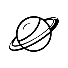 Saturn Planet with Rings transparent background