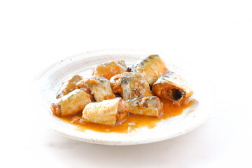 新鮮なイワシを味噌でじっくりと煮込んだ、イワシの味噌煮
