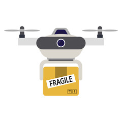 Drone Delivery Illustration