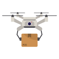Drone Delivery Illustration