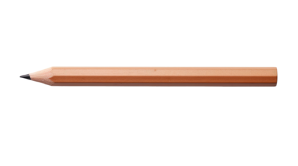 Yellow Pencil Isolated on PNG Transparent Background. Writing, Stationery, Education, Learning
