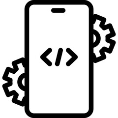 App Development Line Icon
