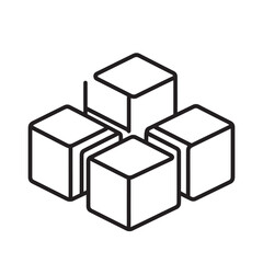 Interconnected Cubes Logo