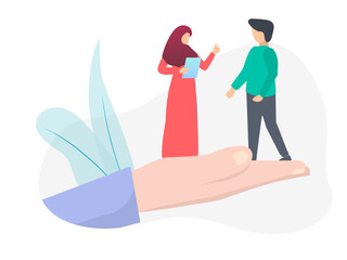 Obraz premium Employee Retention, vector illustration for web, presentation slides, print, etc