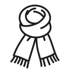 Simple Tied Scarf Illustration