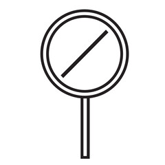 Prohibited Sign on Post