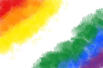 Pride (Rainbow) Flag Color Abstract Isolated Transparent Background