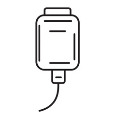 Medical IV bag illustration