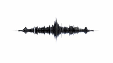 Abstract Audio Waveform Graphic
