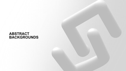 Simple modern white grey abstract background