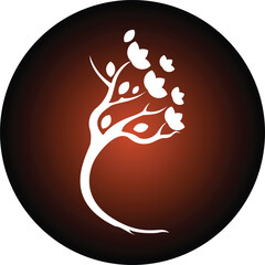 Root Of The Tree logo illustration. Vector silhouette of a tree, green forestry strong root tree logo, High detail illustration of an old olive tree, hand drawn, vector