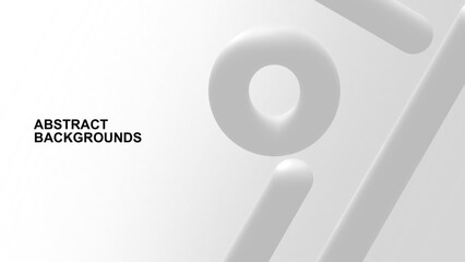 Simple modern white grey abstract background