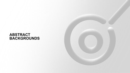 Simple modern white grey abstract background