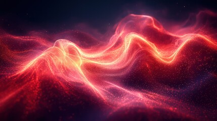 Fototapeta premium Abstract fiery energy waves
