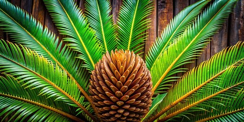Stunning Closeup of a Wood Cycad, Detailed Texture and Natural Beauty