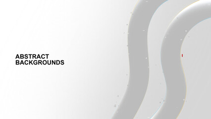 Simple modern white grey abstract background