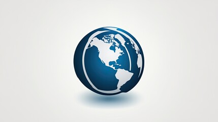 Fototapeta premium A global business icon in vector form, logotype. 