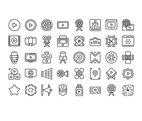 A set of line-style web icons representing ecology and the environment. Includes icons for ecology, energy, eco-friendliness, electric vehicles, global warming, renewable energy, and organic farming.