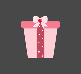 Gift Box Vector Illustration. Surprise Gift Box Illustration. Flat Style Vector.