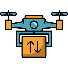Drone Delivery Illustration