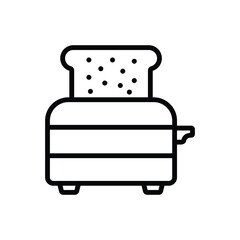 toaster icon vector design temp\late simple and clean