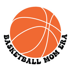 Sports Lover Mother's Day Illustration for Basketball Moms